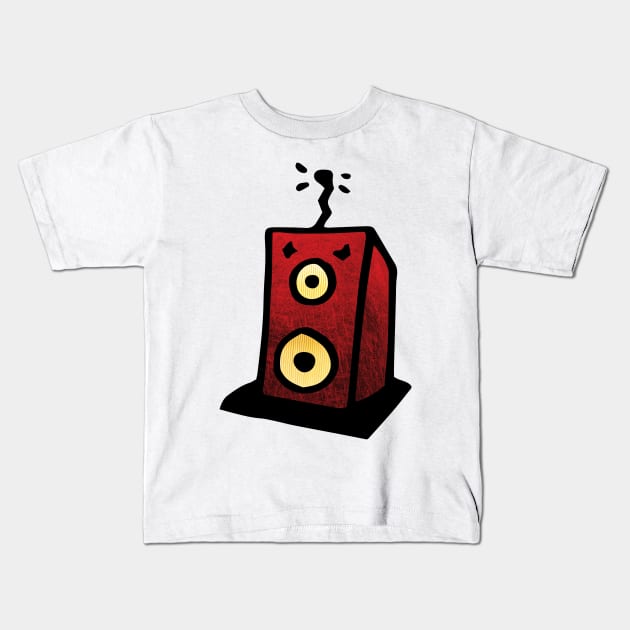 Speaker Kids T-Shirt by VANDERVISUALS